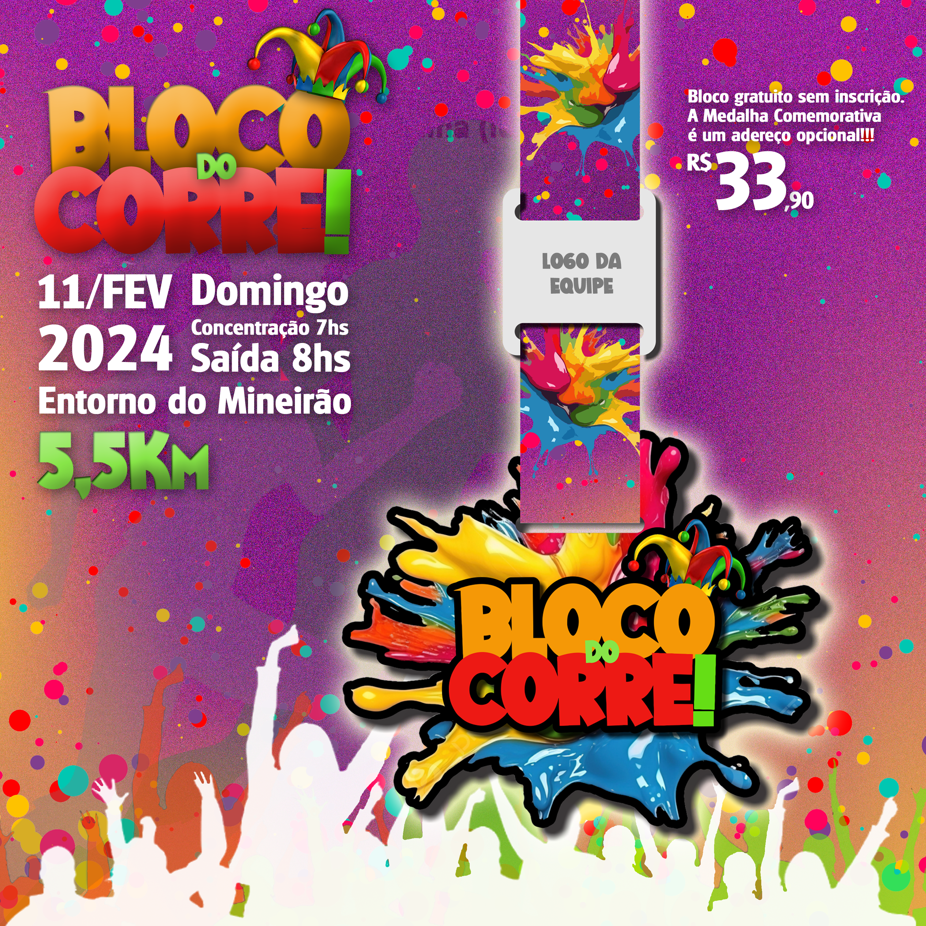 Bloco do Corre! Carnaval+corrida